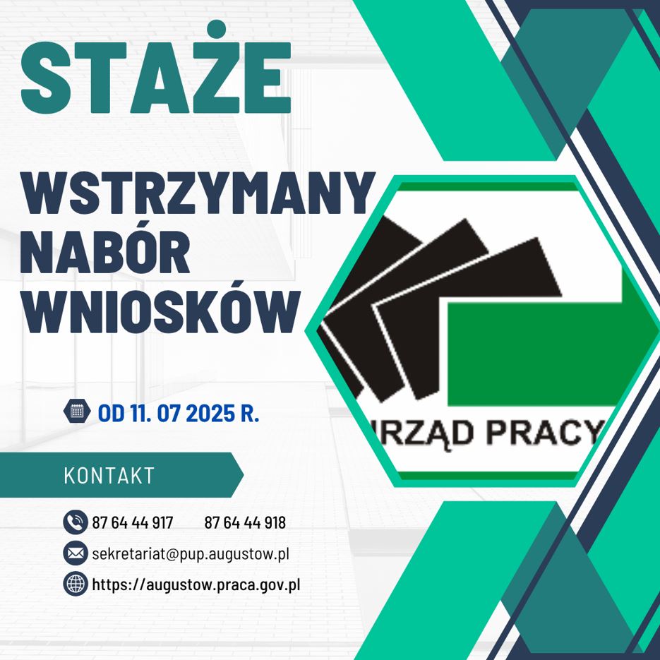 Zdjęcie artykułu Zakończenie naboru wniosków na staże