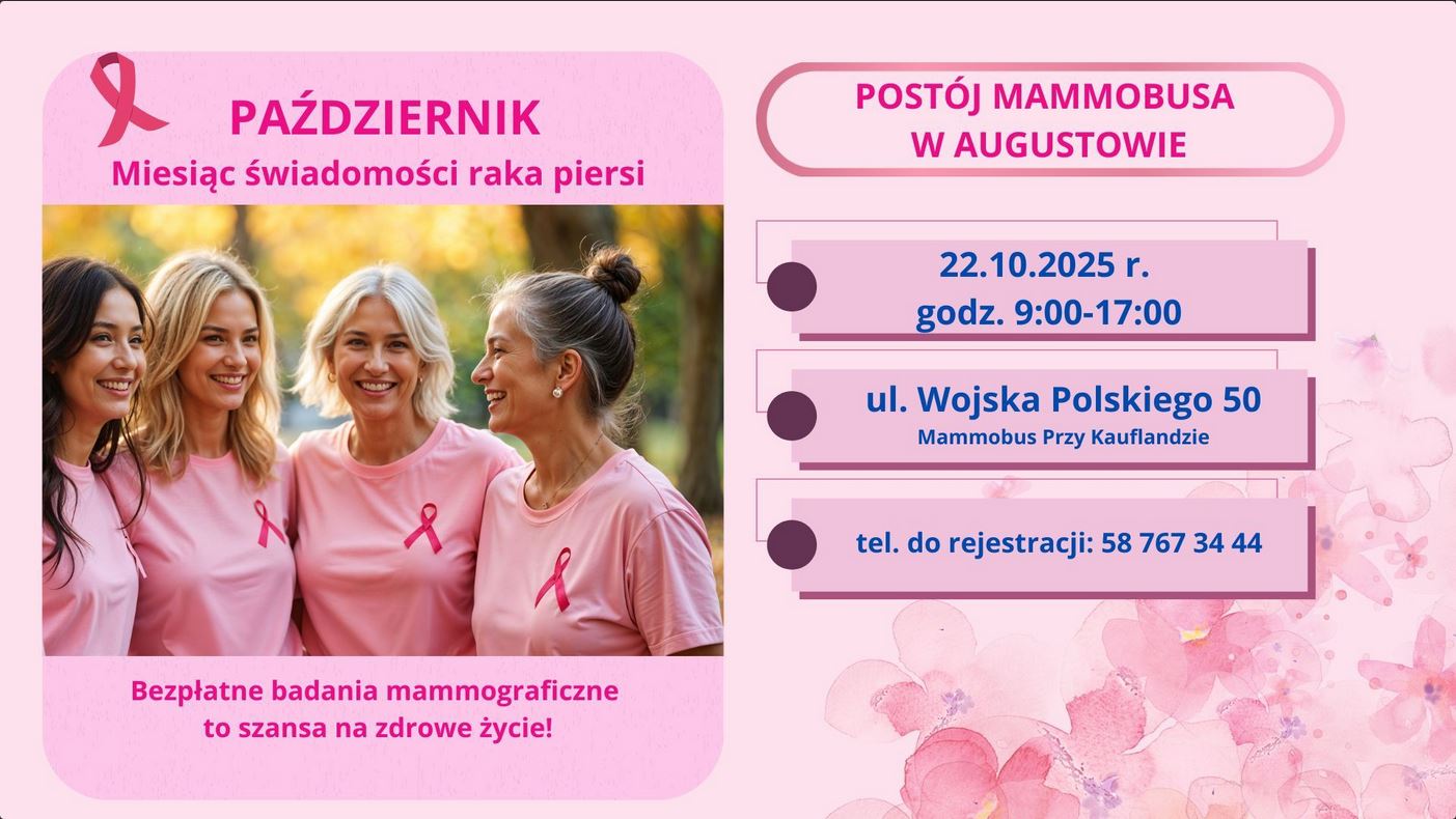 Zdjęcie artykułu Zbadaj piersi profilaktycznie w Augustowie!
